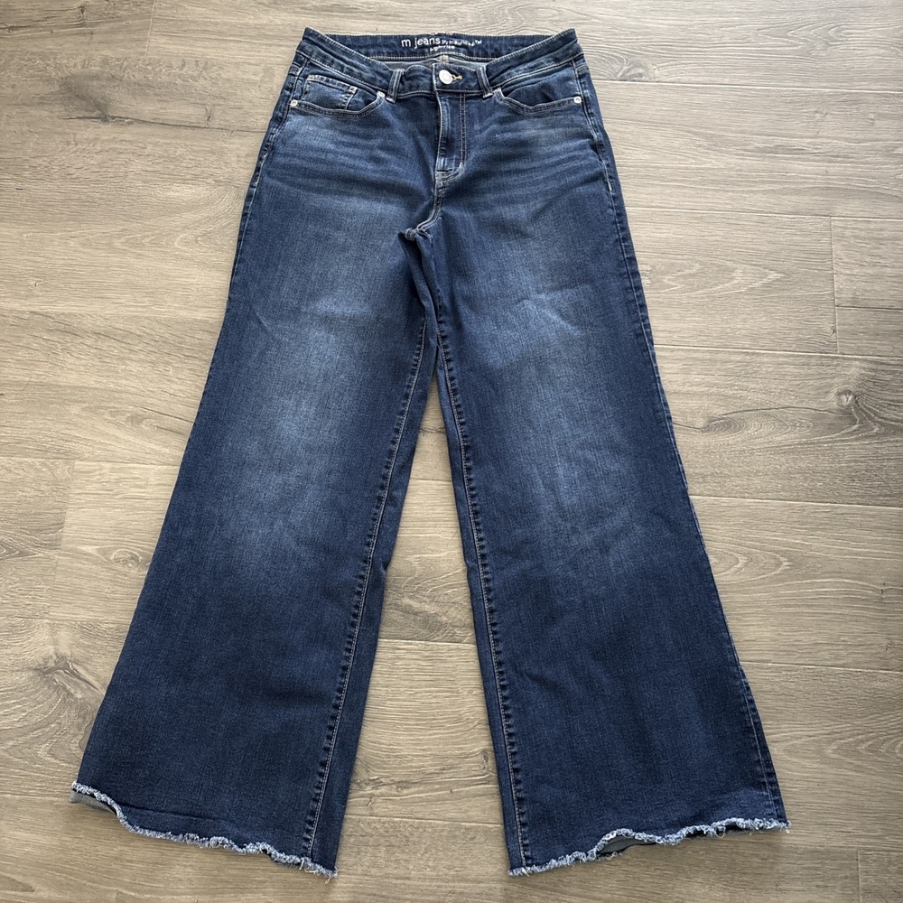 Maurices Jeans Womens 12 REG Blue Everflex Mid Rise Flare Denim Medium Wash